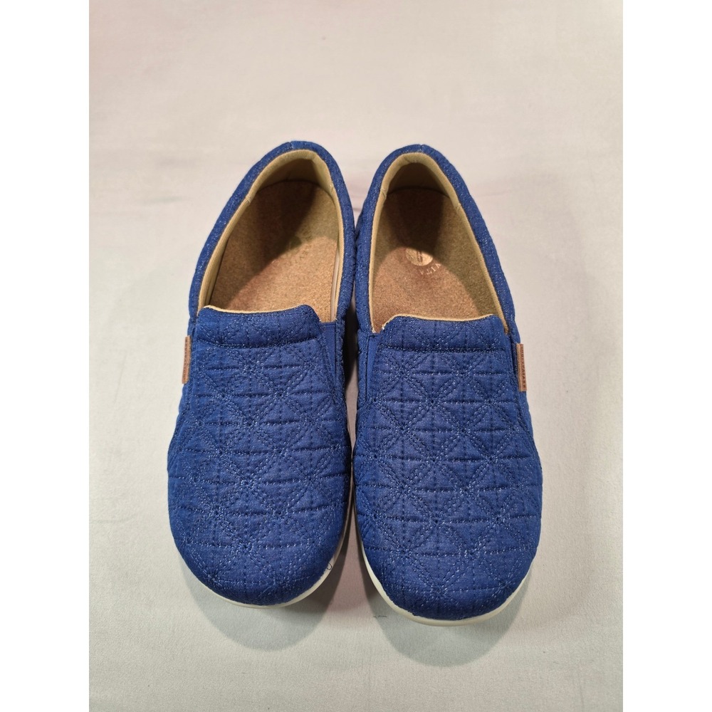 Revitalign Womens Blue Quilted Siesta Serenity Slip-on Sneakers size 8.5